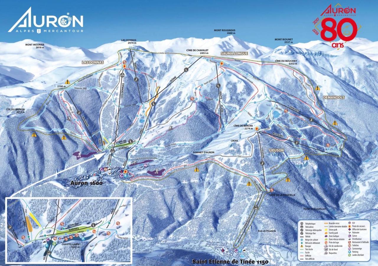 Apartament Studio Centre Auron Zewnętrze zdjęcie